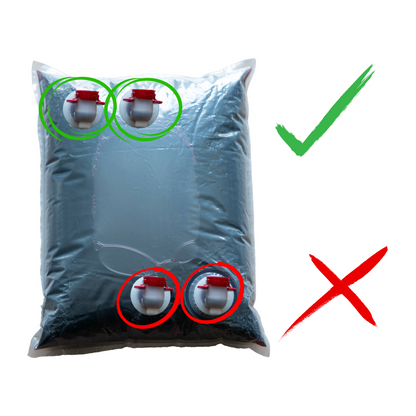 5L Bag in Box Saftspender Quer mit Erhöhung, freistehend