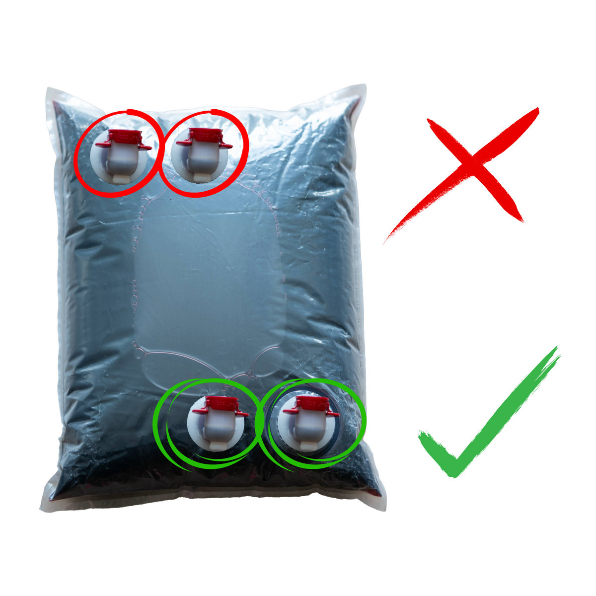 5L Bag in Box Weinspender mit Erhöhung