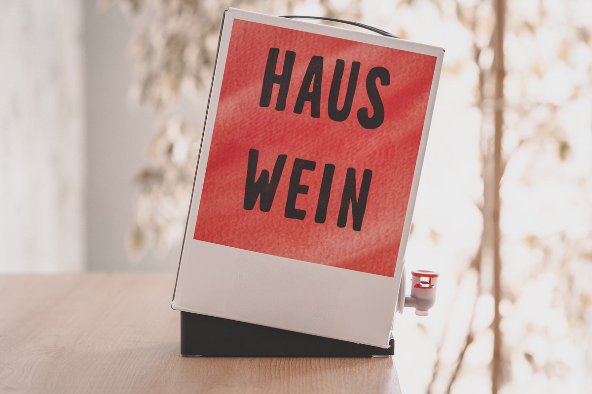 3 Liter Bag in Box Weinhalter, Safthalter, schwarz