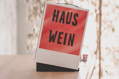 3 Liter Bag in Box Weinhalter, Safthalter, schwarz