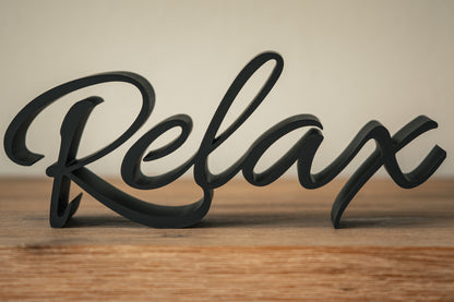 Lettering "Relax"