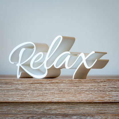 Lettering "Relax"