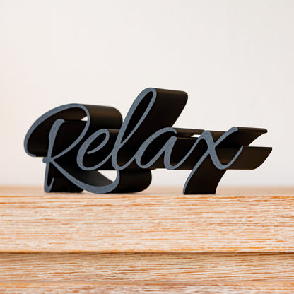 Lettering "Relax"