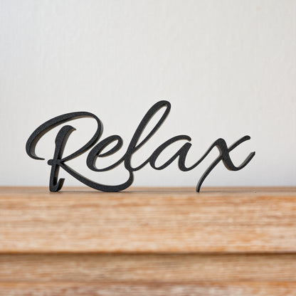 Lettering "Relax"