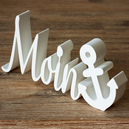 Lettering "Moin"
