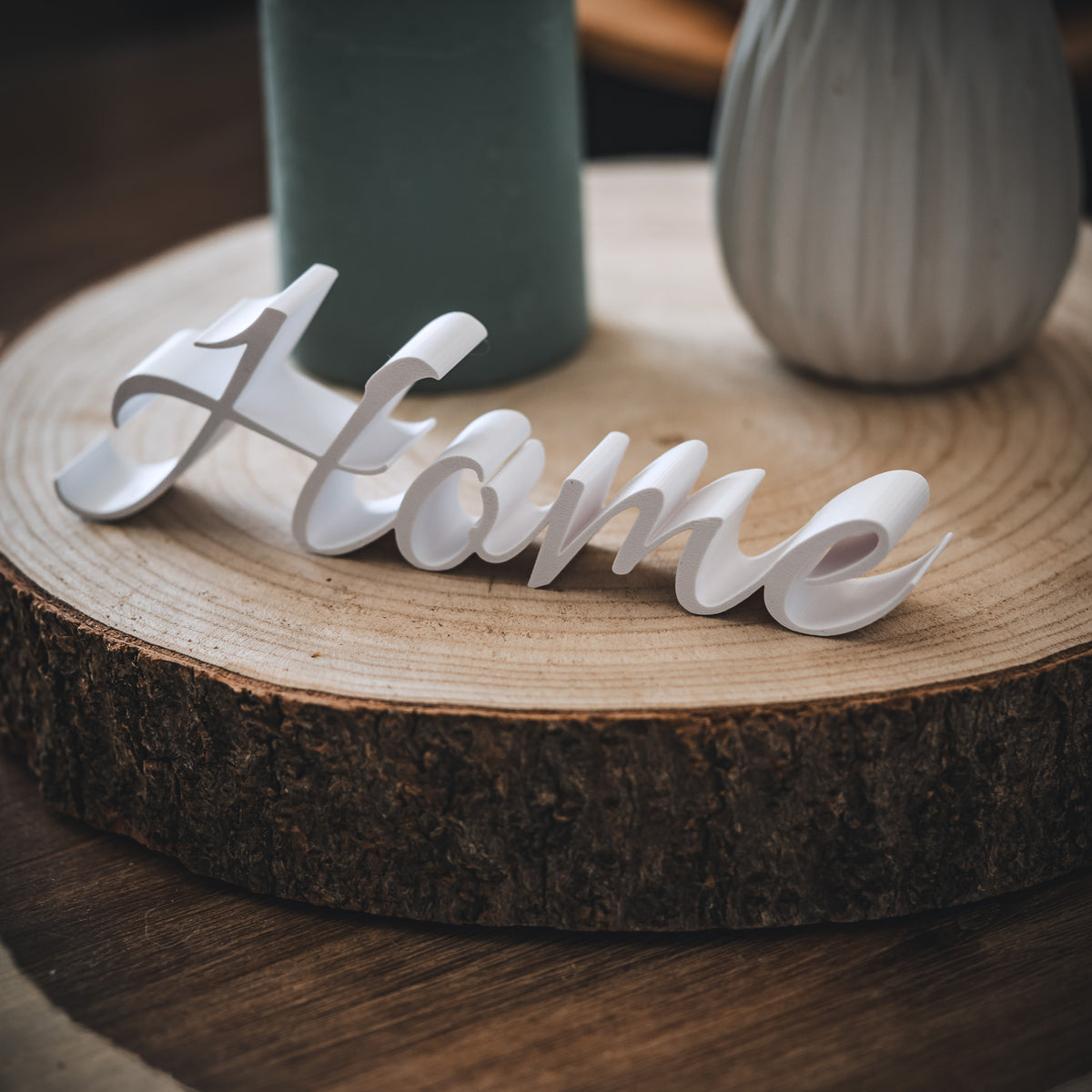 Lettering "Home"