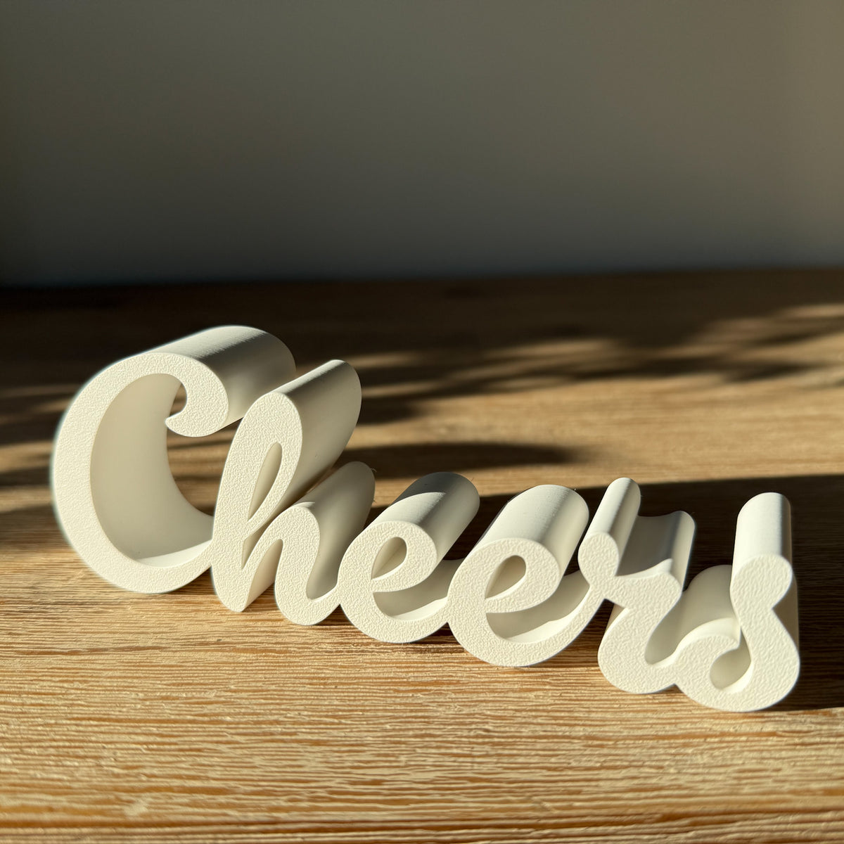 Lettering "Cheers"