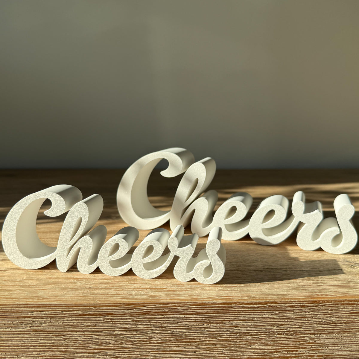 Lettering "Cheers"