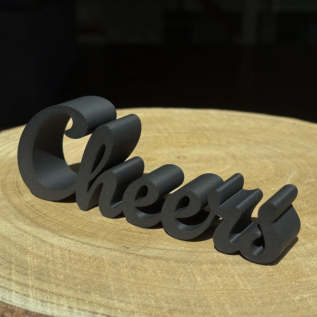 Lettering "Cheers"