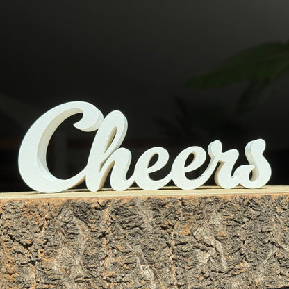 Lettering "Cheers"