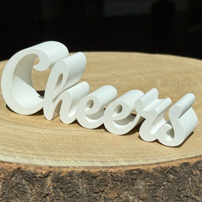Lettering "Cheers"